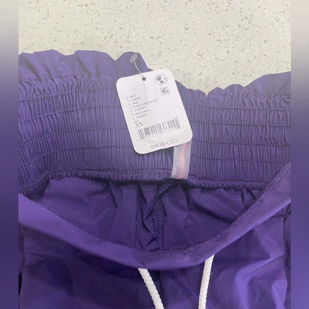 Free People Dark Amethyst Track Pants NWT - Picture 2 of 7